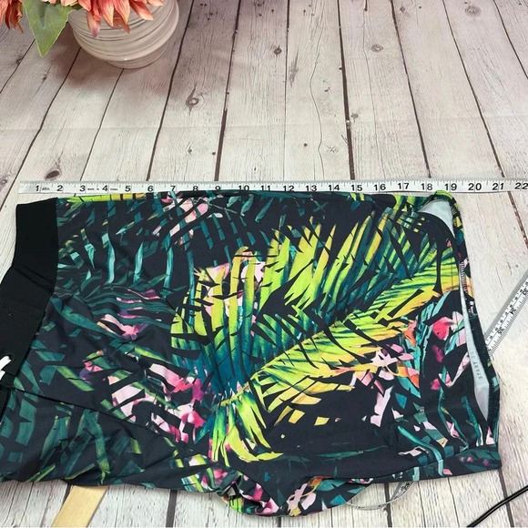 fourlaps board short swimwear night swim palms multi sz 34 athletic fit unlined - Picture 7 of 13
